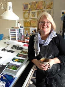 Pam Winegard in her Studio